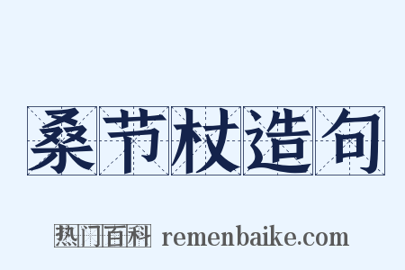 桑节杖造句是什么意思的图片